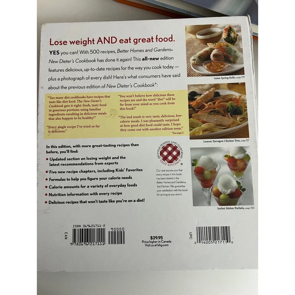 Better Homes and Gardens New Dieters‎ Cookbook 500 Recipes Ring Bound